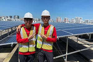 Cheok Keng Lun and Saw Aung Lin Oo