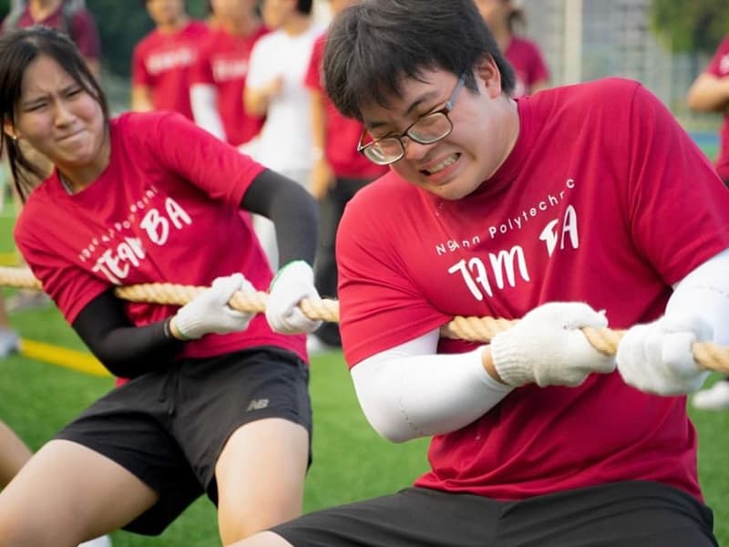 NP's BA students at the Inter-School Games