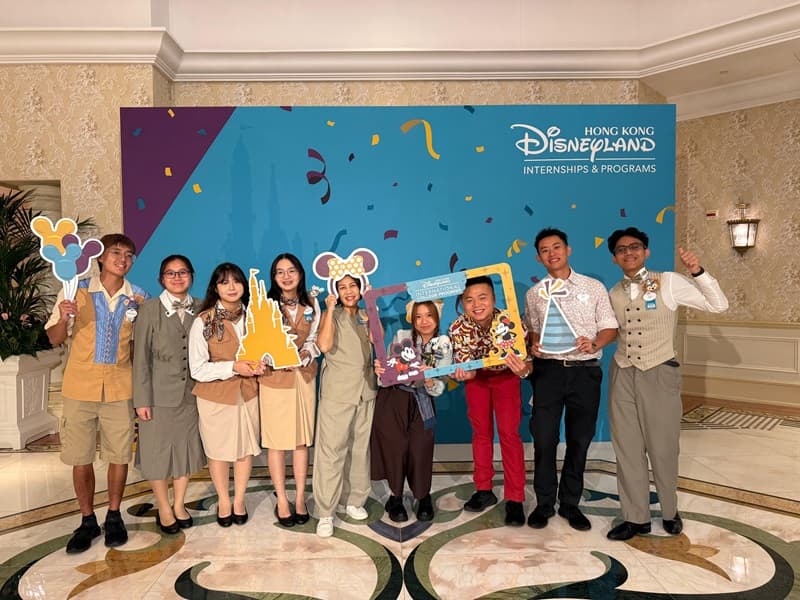NP's BA students at OIEP at Hong Kong Disneyland