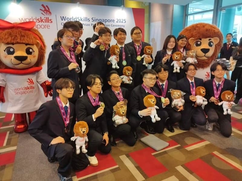 NP's BA students at the WorldSkiils 2025