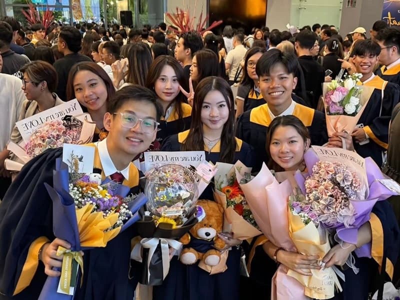 NP's BA graduates at their ceremony