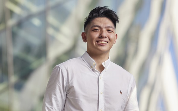Photo of Malcolm Chew Jia Rui, a Year 3 Diploma in Nursing student in Ngee Ann Polytechnic