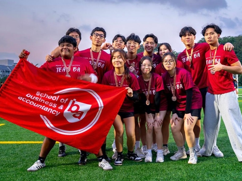 NP's BA students at the Inter-School Games