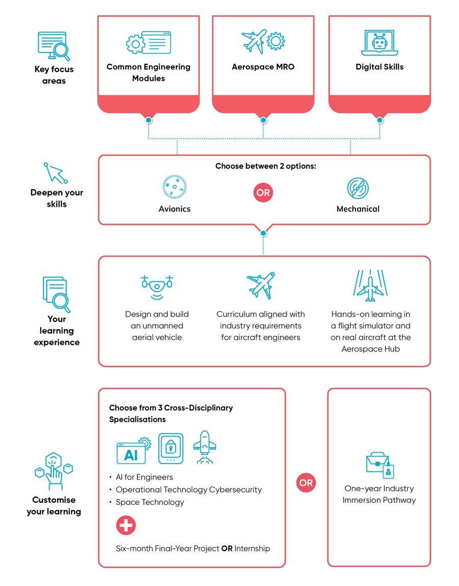 Infographic for Diploma in Aerospace Engineering (AEG)