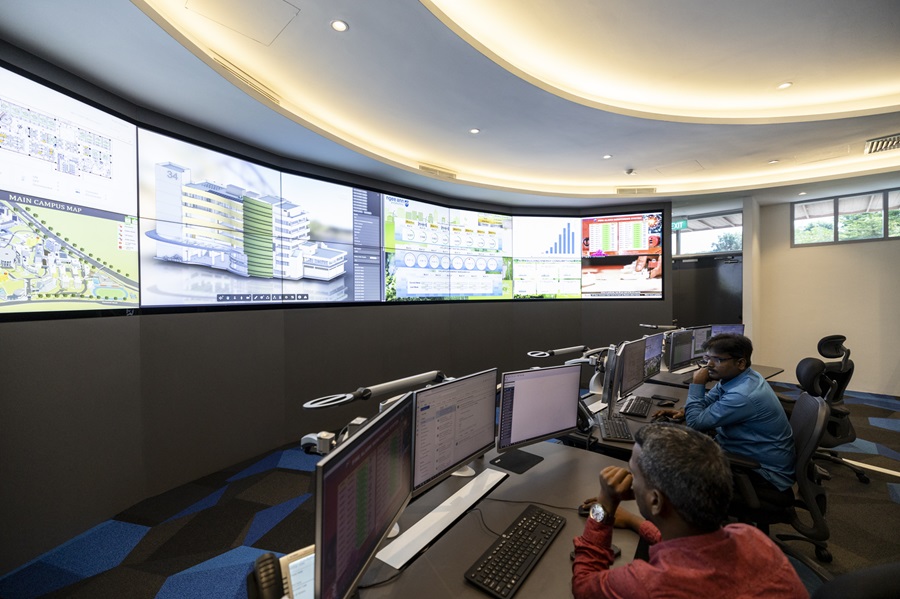 Photo of the Integrated Operations Centre on NP's campus